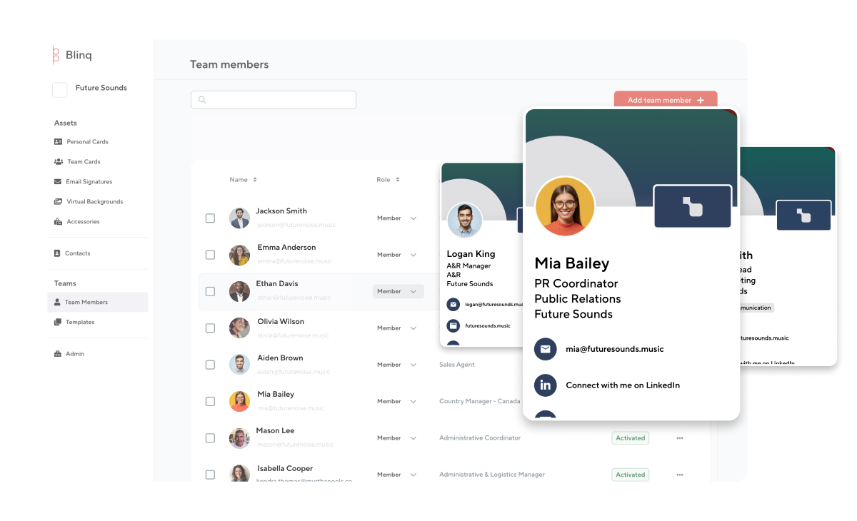 Digital Business Cards For Businesses Blinq.me